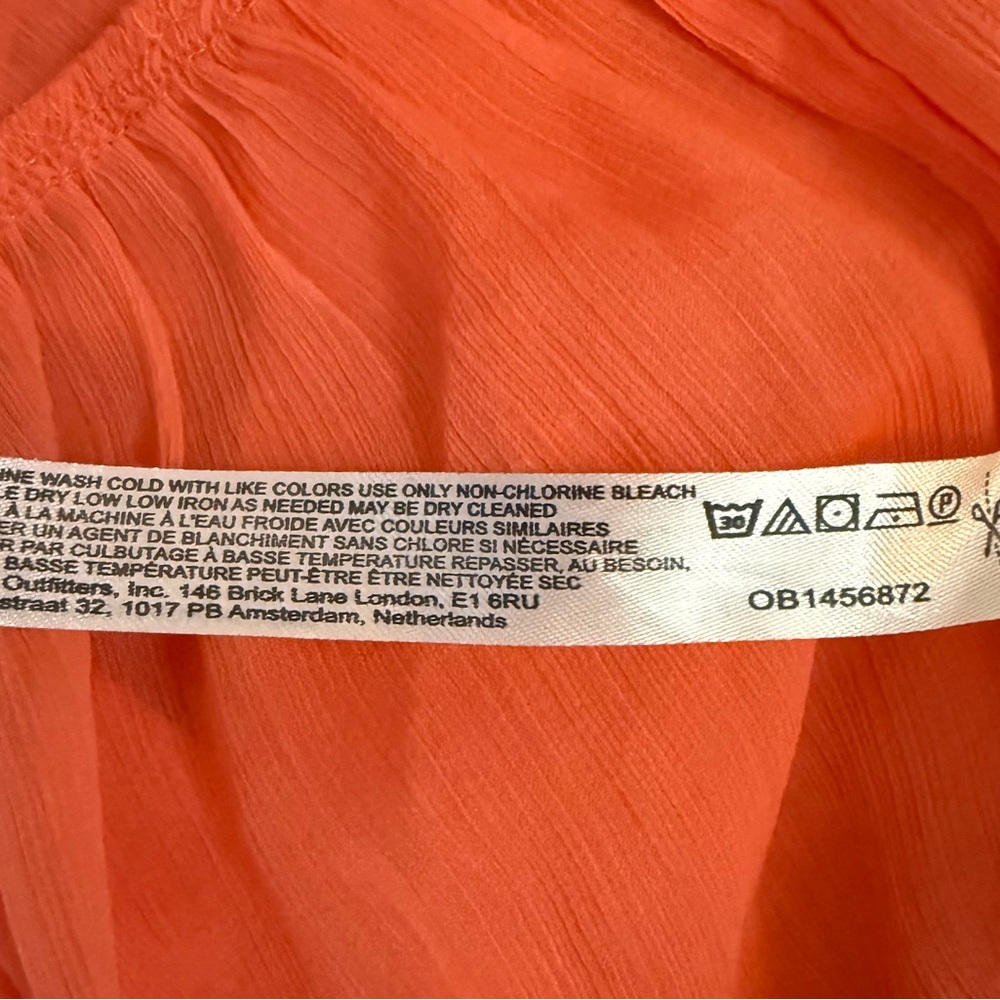 Free People Orange Intimately Bali Sweet Nothing Slip Mini Dress SKU1105 - Picture 10 of 13
